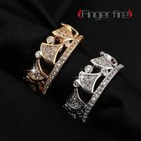 luxury delicate silver plated openwork engraved womens ring anniversary gift beach party jewelry