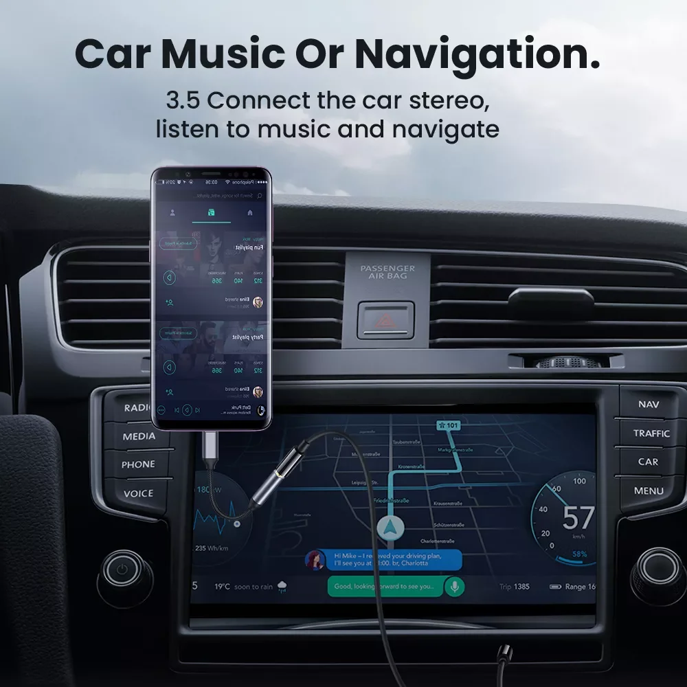 

For iPhone 3.5mm AUX Cable Adapter Adapter Headphone Connector Mini Audio Splitter Above Adapter