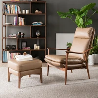 single sofa chair sitting room single chair nordic single seat leather sofa chair black walnut single sofa single chair ebony