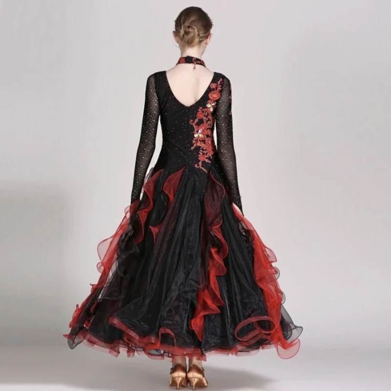 Стандартная одежда для бальных танцев платья соревнований по бальным танцам