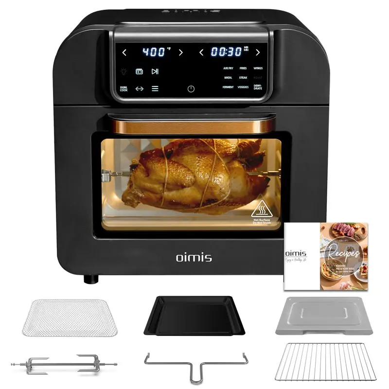 

 16QT Air Fryer Toaster Oven Gifts for Dad, 9-in-1 Smart Convection Oil-Free with 6 Accessories