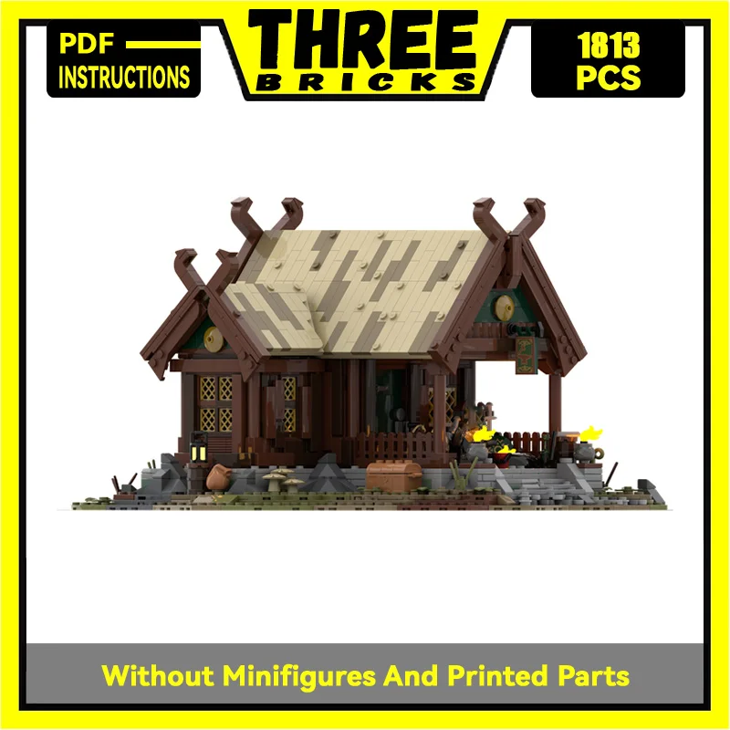 

Rings Movie YcMoc Building Blocks Blacksmith`s House Model Technology Bricks DIY Medieval Times LOTR Castle Children Toys