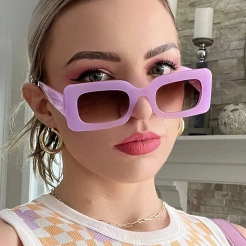 

2023 Vintage Rectangle Sunglasses Women Brand Retro Cat Eye Small Frame Sun Glasses Female Travel Luxury Glasses UV400 Eyewear