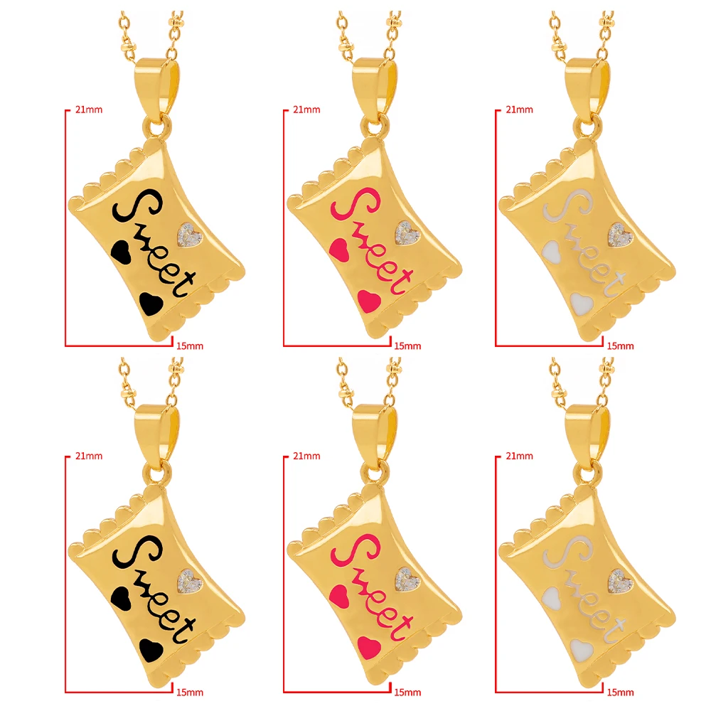 2022 Hot Sale Fashion Classic Hot-selling New Candy Pendant Christmas Wedding Gift Everyday Wear Necklace images - 6