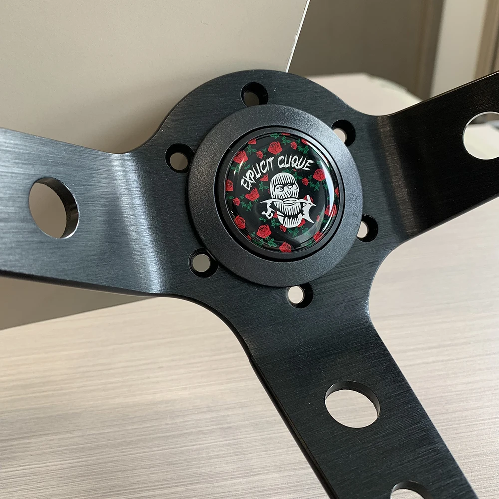 TIYPEOR JDM STYLE Настраиваемый стиль руль с вышивкой розы такие как HKS VERTEX LIKESISE японские