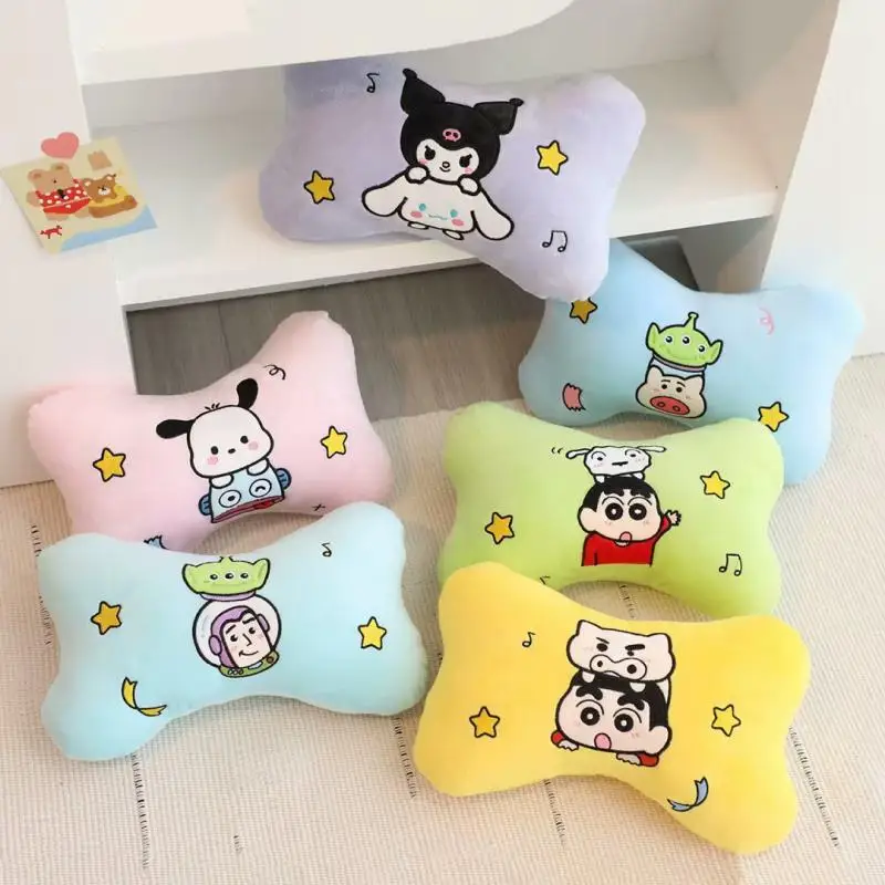 Kawaii Sanrio аниме хобби Cinnamoroll Kuromi понравико мультяшная Автомобильная подушка на подголовник Автомобильная подушка для сиденья Автомобильная подушка для поддержки шеи