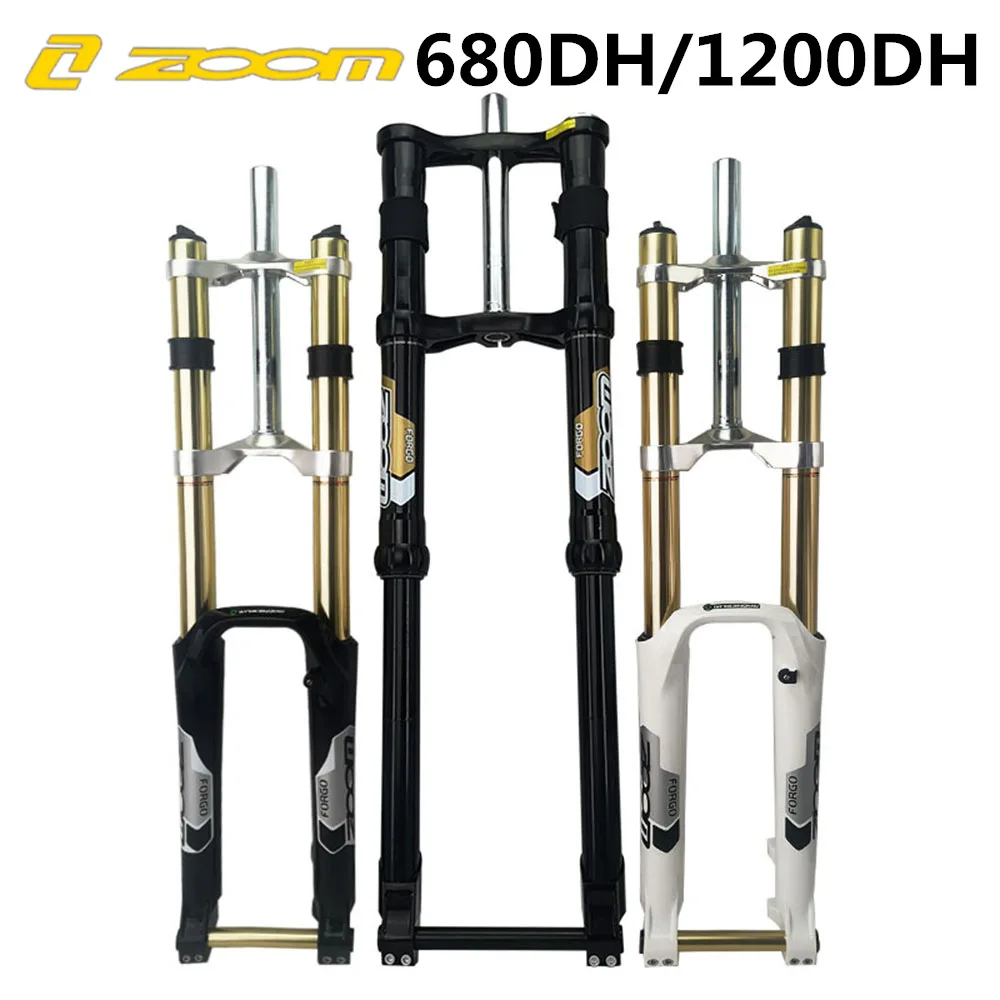 ZOOM Bicycle Fork Magnesium Alloy Front Airfork 26" /27.5"/29 Inch Travel 170mm Mtb Bike Fork Magnesium Alloy Suspension Fork