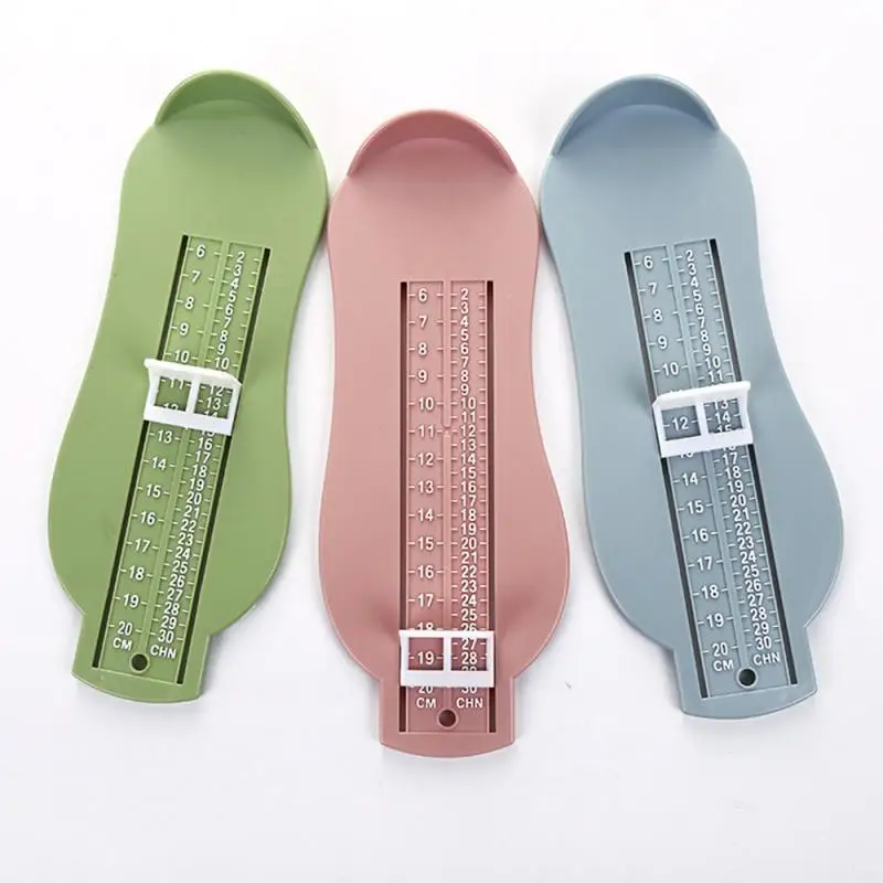 1PC 6 Colors Baby Foot Ruler Measuring Infant Plastic Ruler Kids Foot Length Child Shoes Calculator For Children Gauge Tools