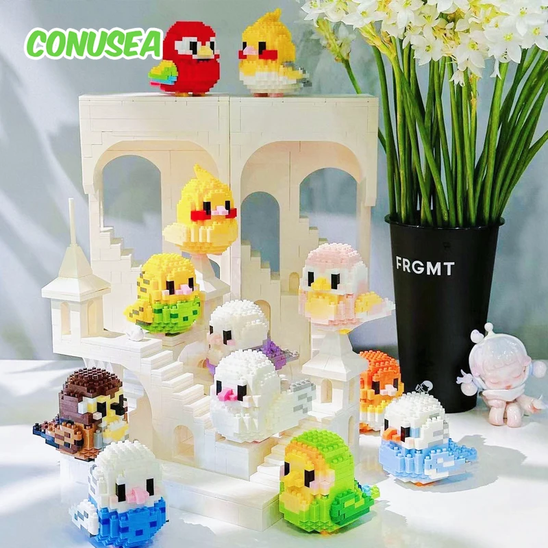 12 шт./набор Детский конструктор Птица