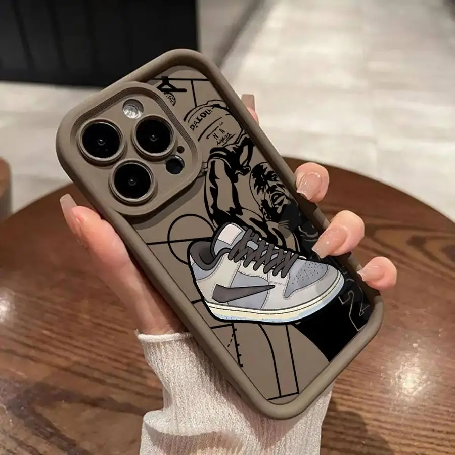 AIR Sports Shoes Phone Case for Apple iPhone 13 15 16 Pro Max 14 11 12 7 8 Plus XS MAX XR TPU Soft Cover