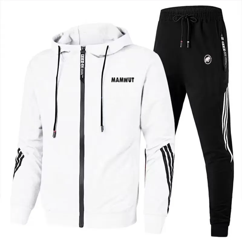 2023 Spring And Autumn Men's Suit Hoodie Top + Pants Zipper Sweatshirt Casual Men's Sportswear Set