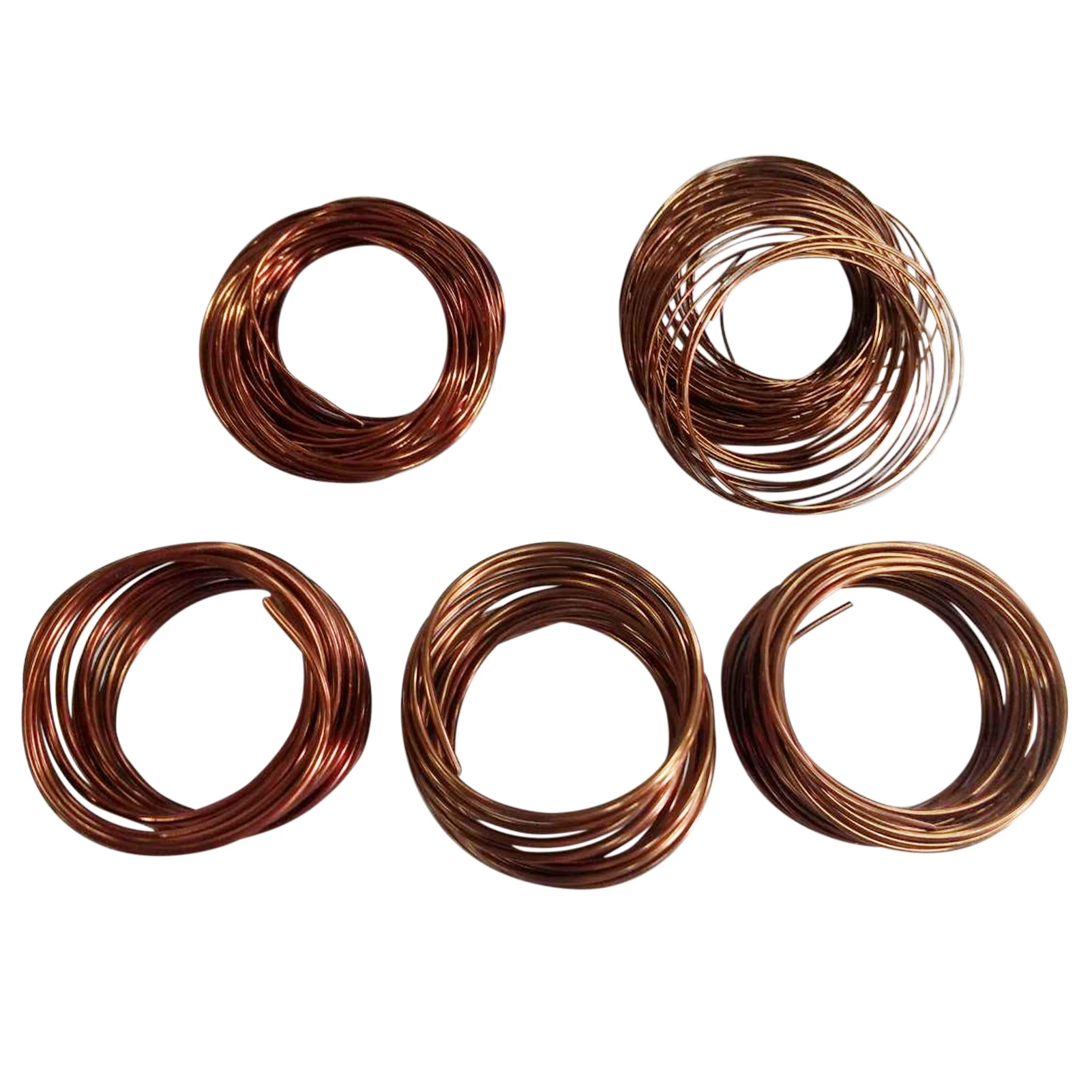 

5rolls Flexible Bonsai Training Wire Set Anodized Aluminum DIY Craft 147 Feet Total Plants Easy Bending Beginner Tree Garden