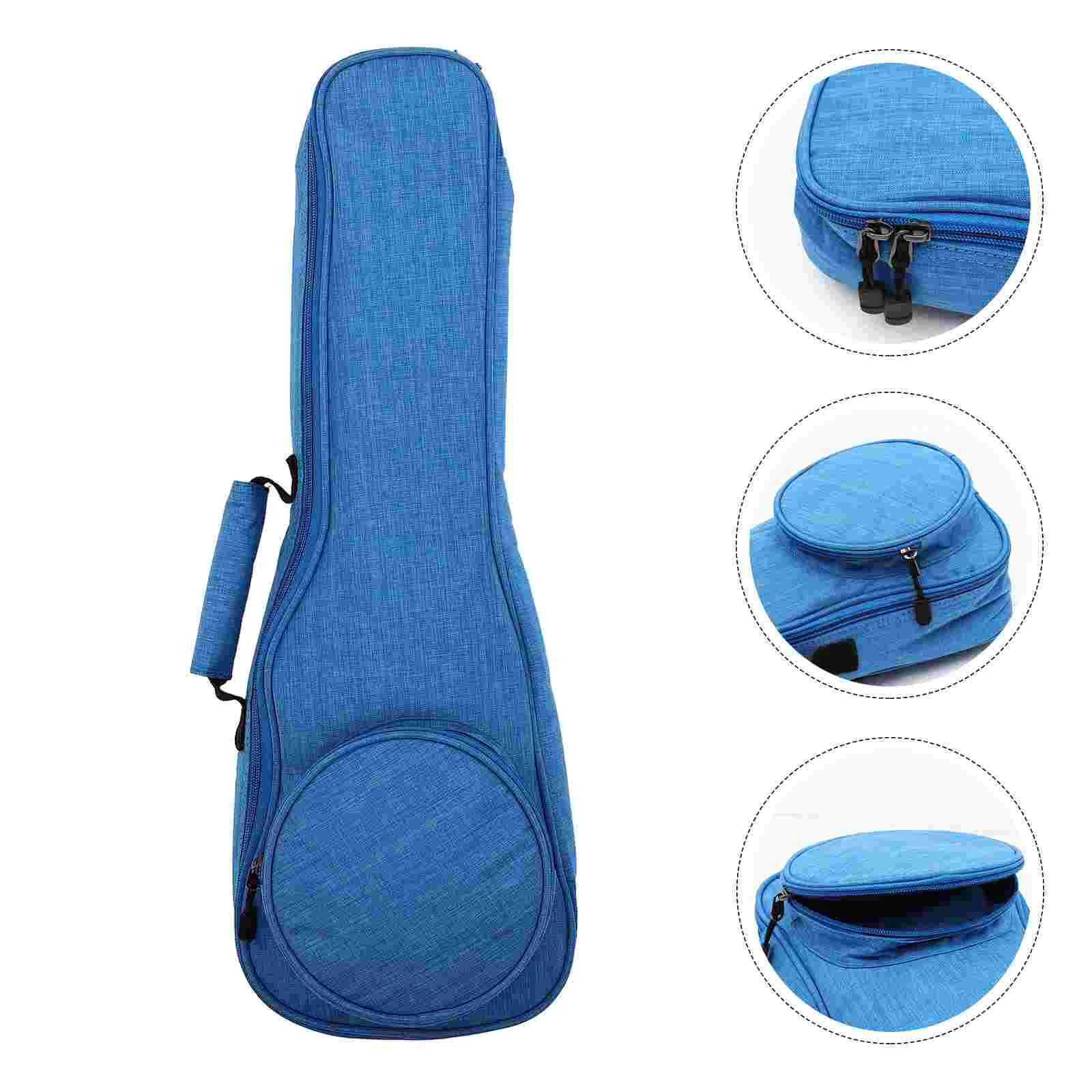 

Ukulele Bag Case Storage Shoulder Guitar Container Portablecarry Organizer Holder24 Blue 26 Picks Bookstrap Inch 27 Hawaii