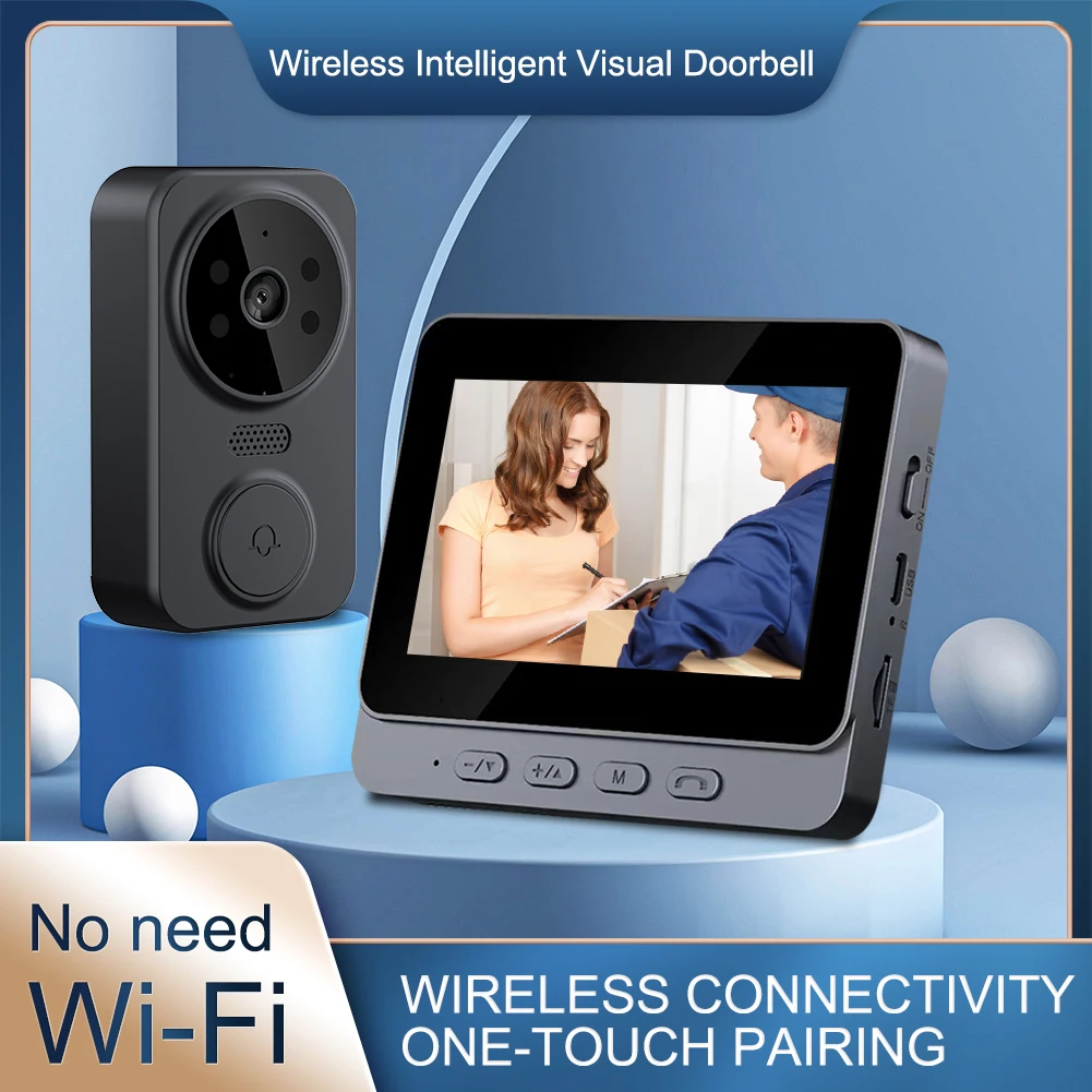Видеодомофон, 1080P, Wi-Fi, ИК, ночное видение | AliExpress