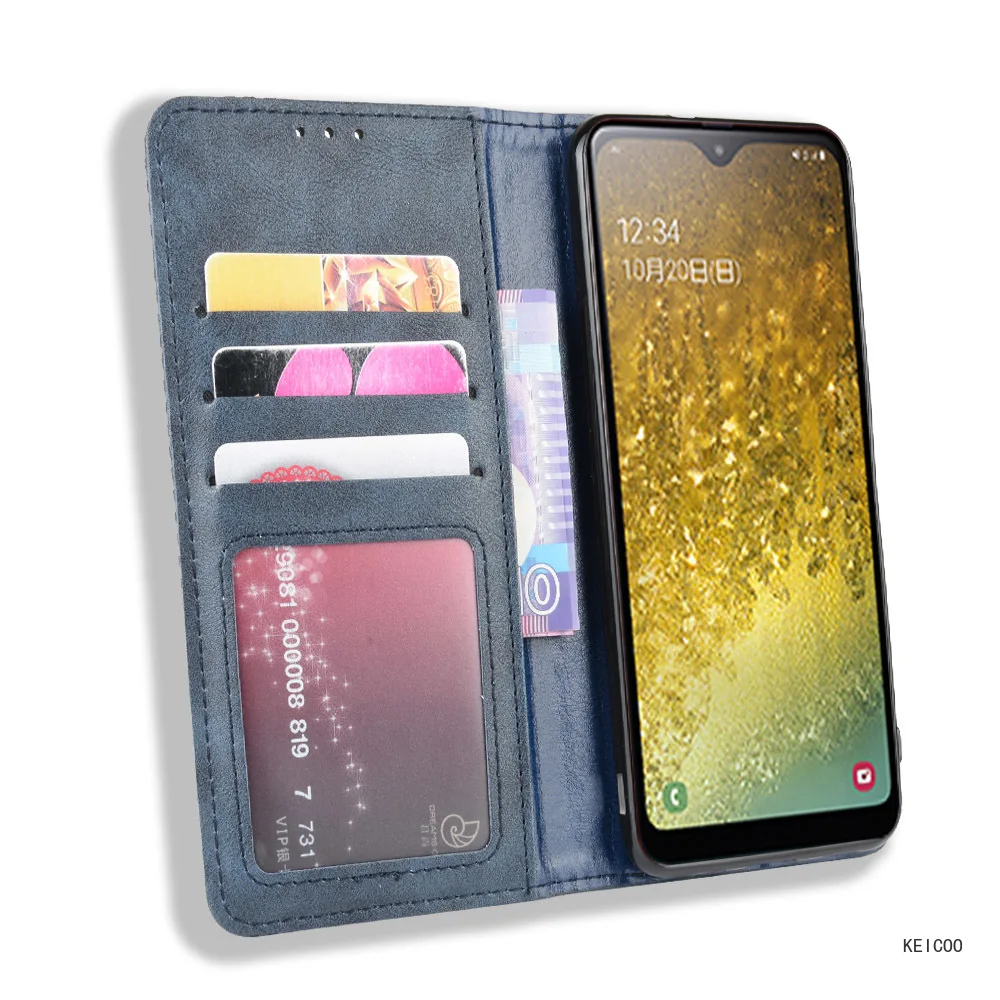 Магнитный кожаный чехол для Samsung Galaxy A20 A21 A22 A30 A41 A51 SC-02M SCV46 SCV43