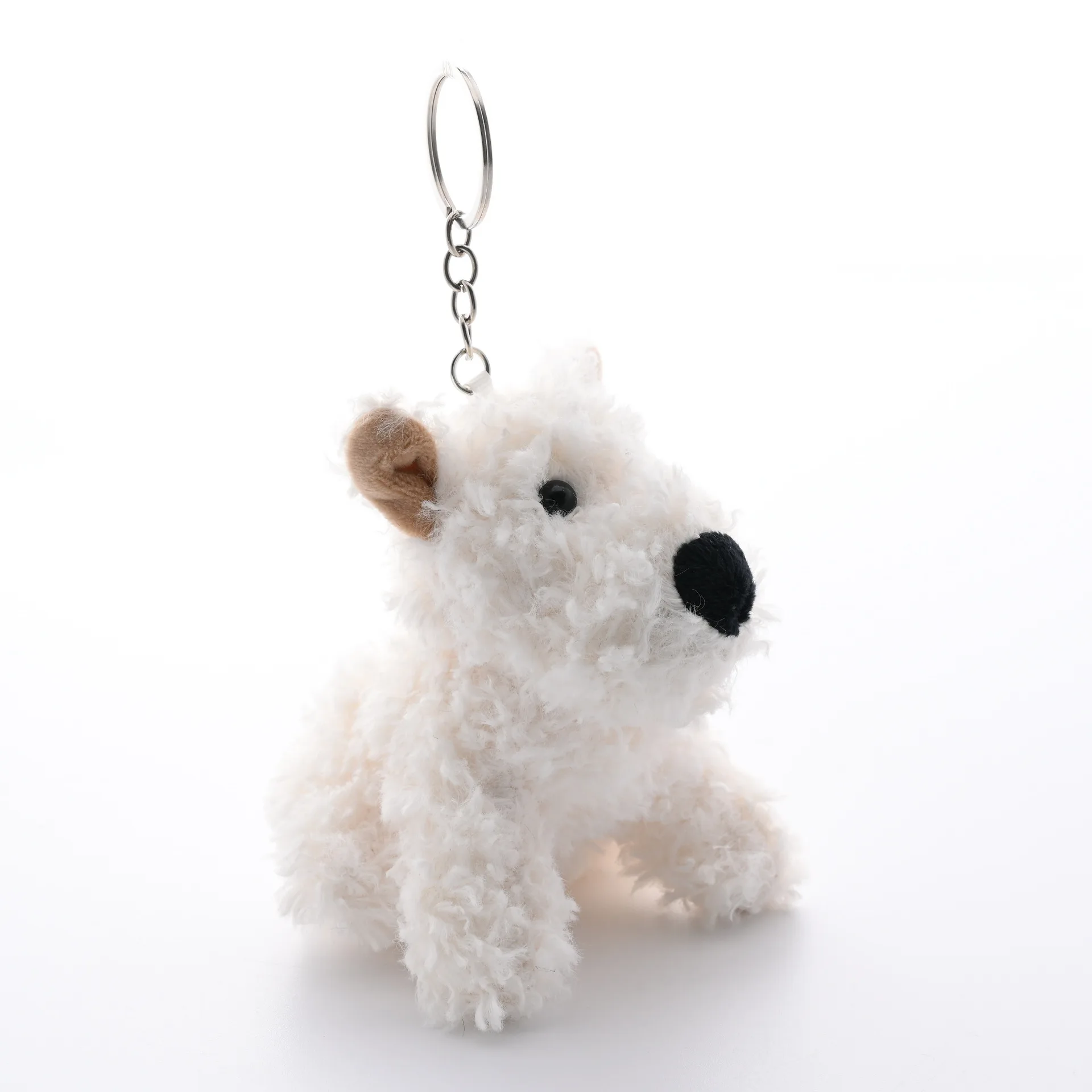 Новинка брелок для ключей West Highland с маленькой собакой белая собака мягкая