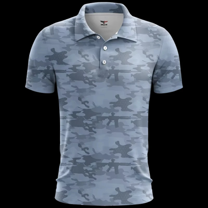 Фото Sports Casual Summer Clothes Polo Shirt For Men 3d Printed Flag Pattern Short Sleeves T Shirt Fitness Oversized Loose Tee Shirts №4