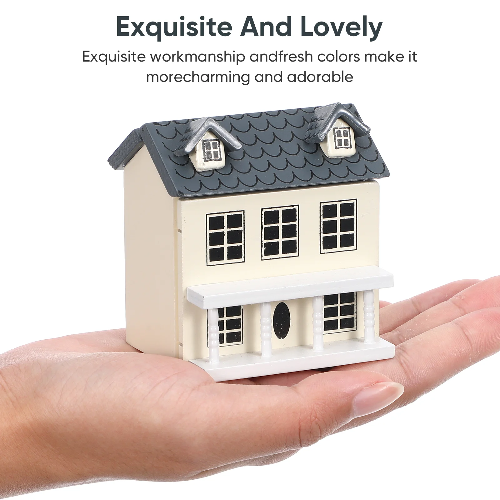 Вилла маленький дом мини-миниатюрная модель крошечный декор очаровательный