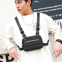men chest bags 2022 new outdoor sports mobile phone bag hip hop cool personality trend chest bag tactical sports bags for men