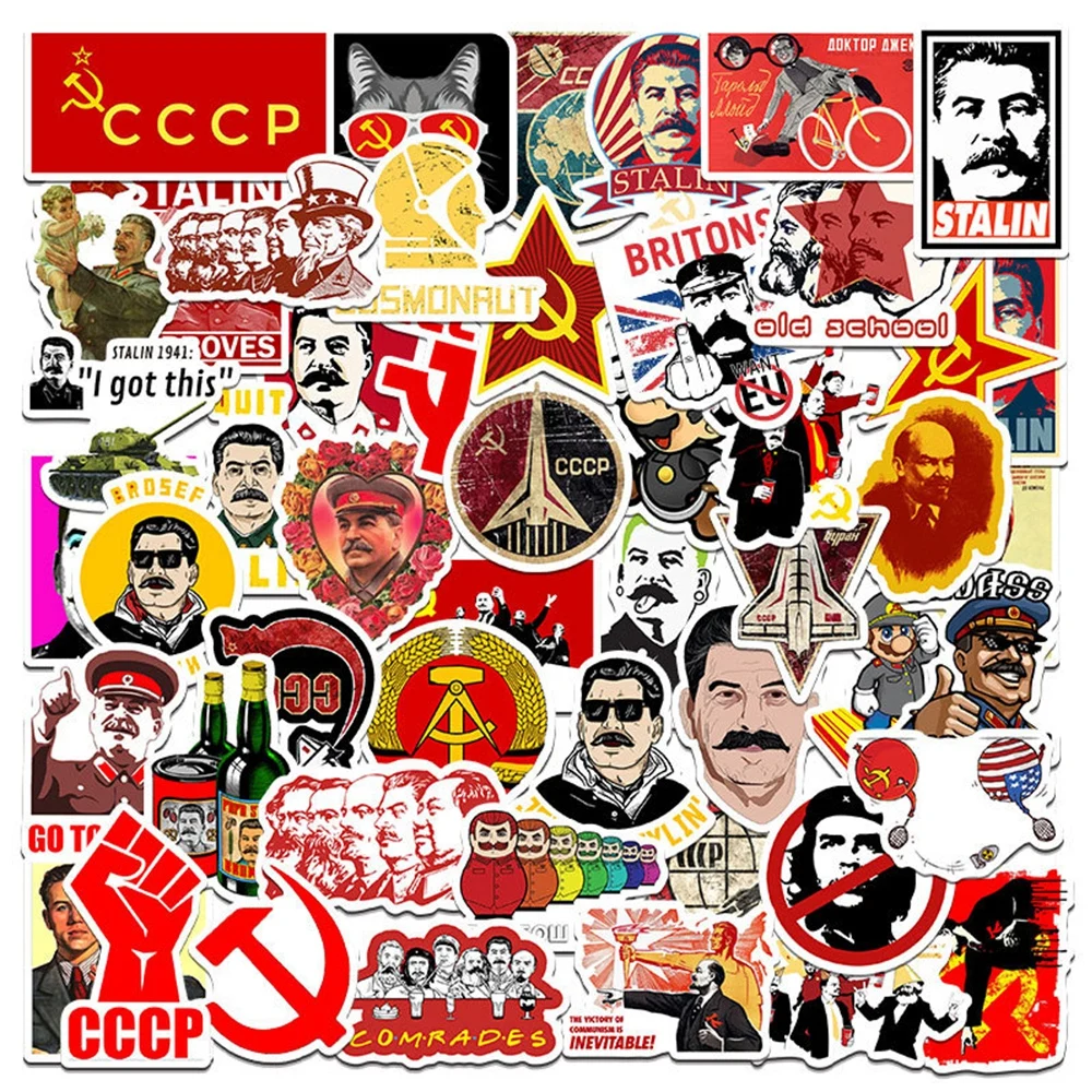 

10/25/50Pcs USSR CCCP HET WWII Russia Stickers Waterproof Guitar Phone Motorcycle Laptop Luggage Vintage Sticker Funny Decal Toy