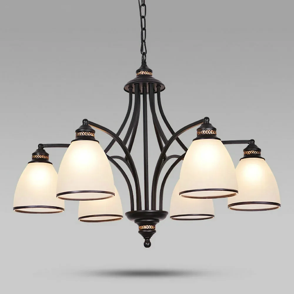 Арт-деко современные люстры с железным стеклянным абажуром светильники E27 110 В 220