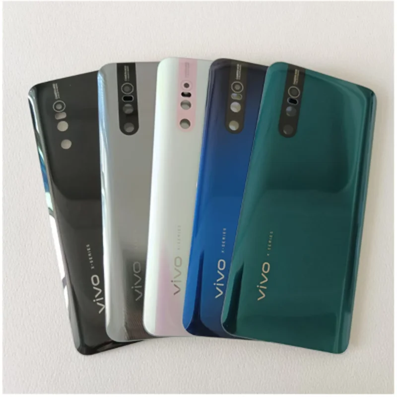Стеклянная Крышка батарейного отсека для Vivo X27 задняя крышка запасные части V1829A