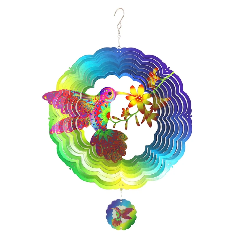 

3d-вращающаяся подвеска-колокольчик для сада