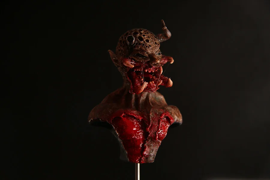 

1:10 Scale Die-cast Resin Figure Model Assembly Kit Resin Bust Imperial Demon Reaper 66mm High Model Toy