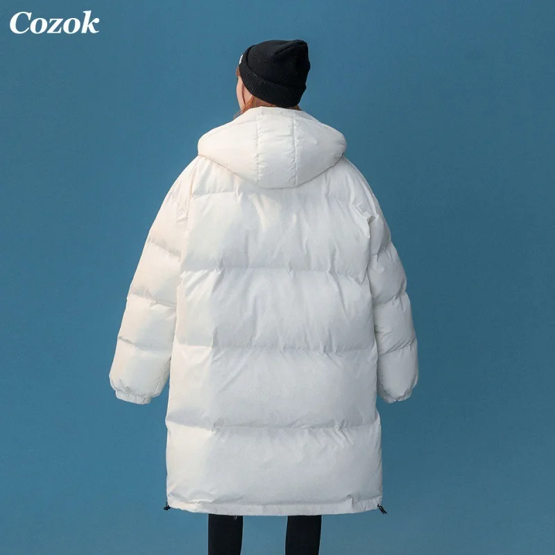Women's Winter Jacket Clothes 2021 long Stand Collar bread Down Jacket for women 90% White Duck Down filling Windproof Warm Coat