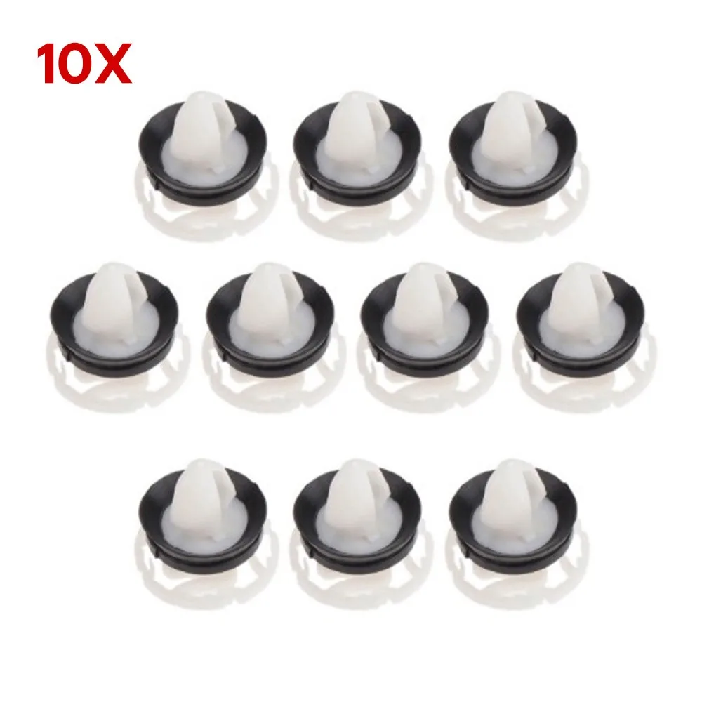 

10pcs White Interior Door Panel Trim Mounting Clips For Renault For Peugeot Auto Fastener Car Accessories