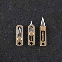 titanium alloy mini knife sharp brass knife demolition express knife keychain pendant letter opener unboxing portable edc tool