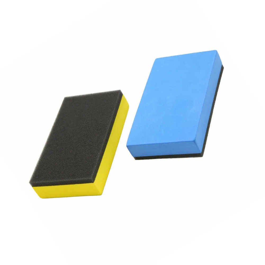 

10Pcs Car Ceramic Coating Sponge Washing Tools Glass Nano Wax Coat Applicator Polishing Pads 8*4*1.8cm For Cleaning Parts
