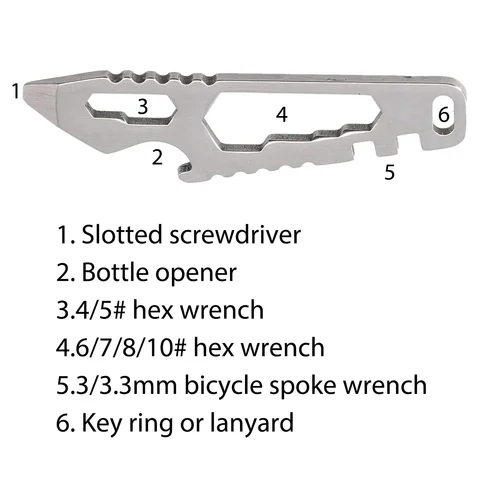 TOOPRE Портативный многофункциональный инструмент из нержавеющей стали