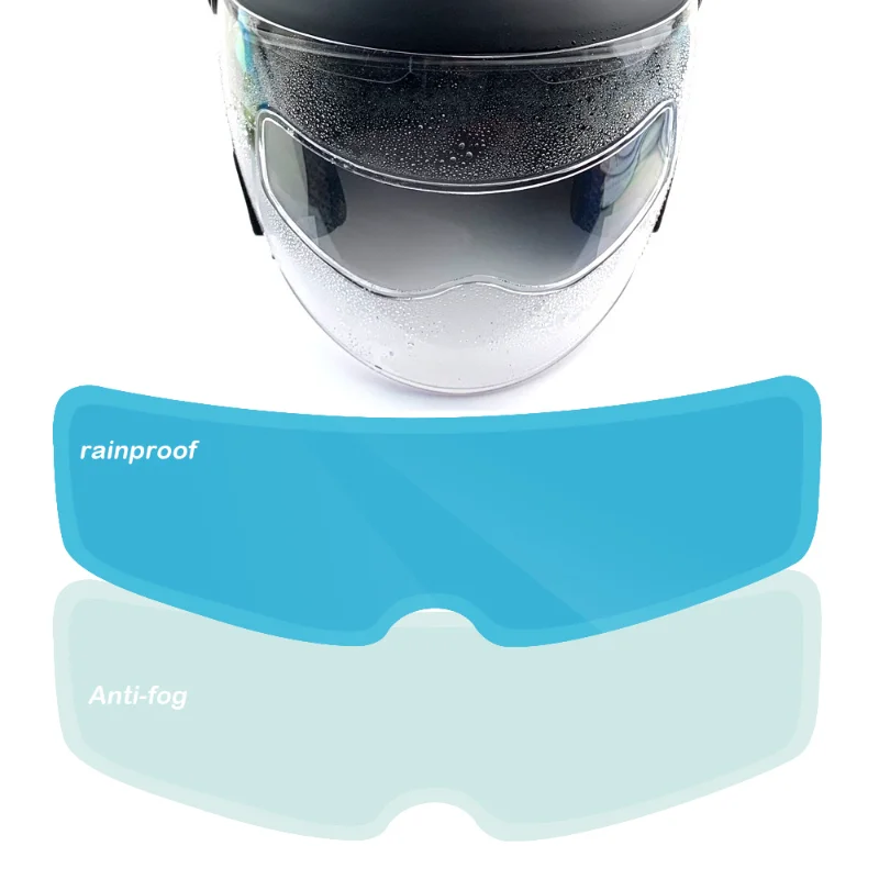 

2PCS Motorcycle Helmet Clear Rainproof and Anti-Fog Sticker Film Universal Motorcycle Safety Driving Durable Helmet Accessories