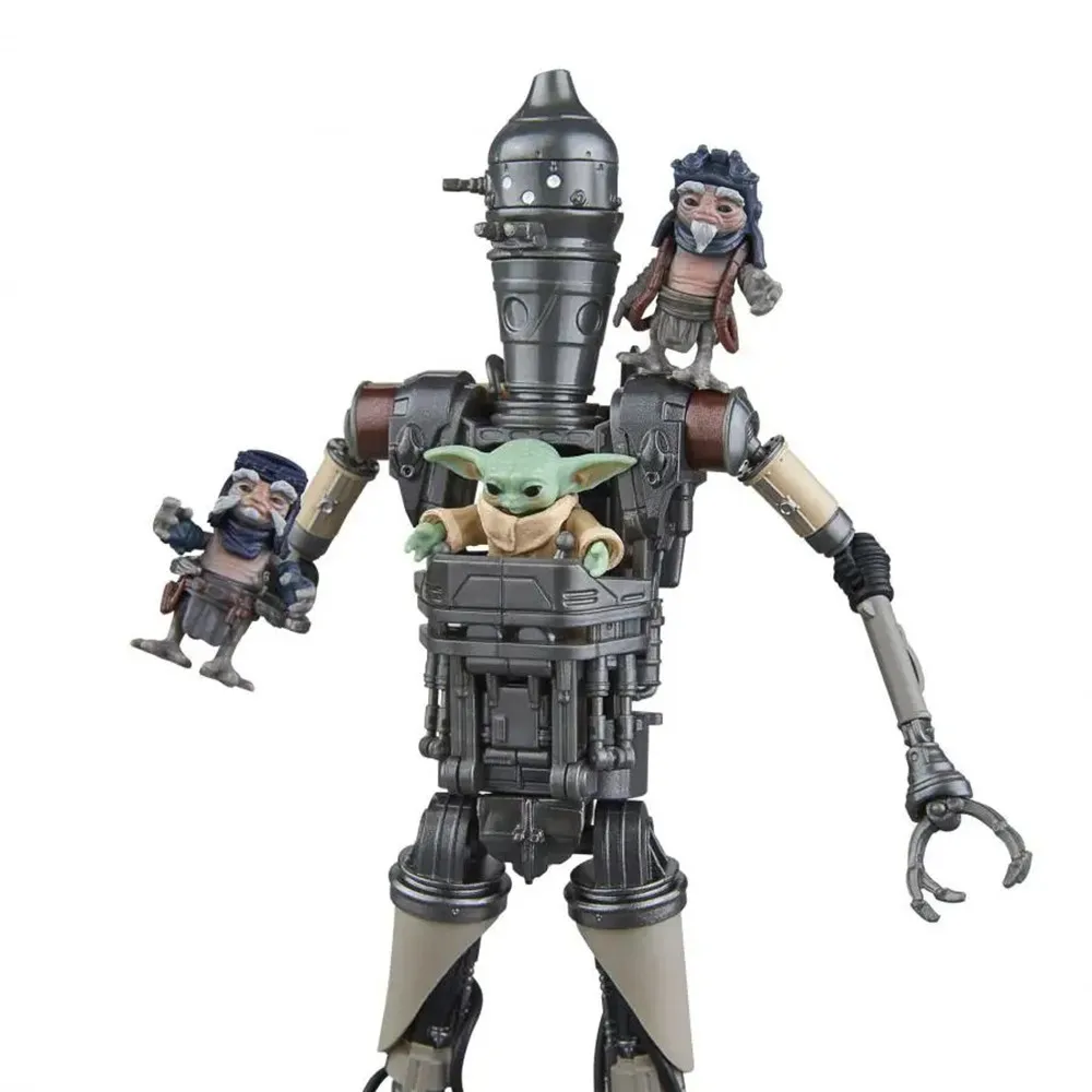 Оригинальная 6-дюймовая фигурка Hasbro Star Wars The Black Series Deluxe Ig-12 &amp Grogu G0074 с