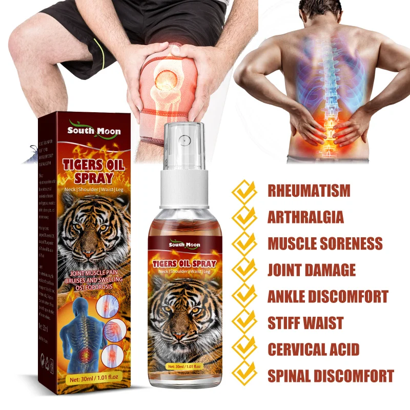 

Tiger Oil 30Ml Chinese Spray Medicine for Treating Rheumatic Arthralgia,muscle Pain,shoulder,neck Lumbar Bruising and Swelling