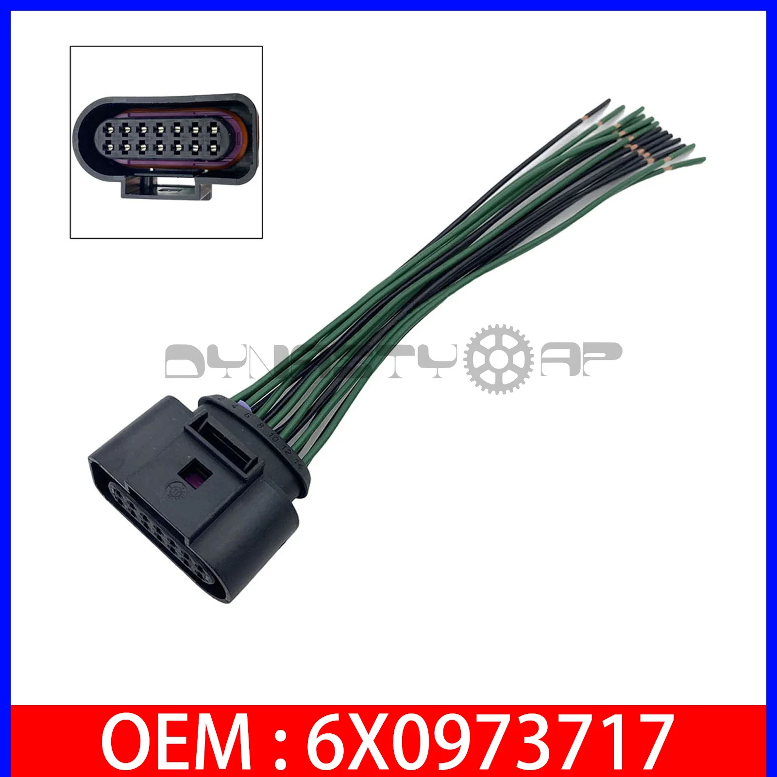 14 контактный разъем проводки 6X0973717 для Audi Q5 VW Jetta 09G 09K 09M Trans