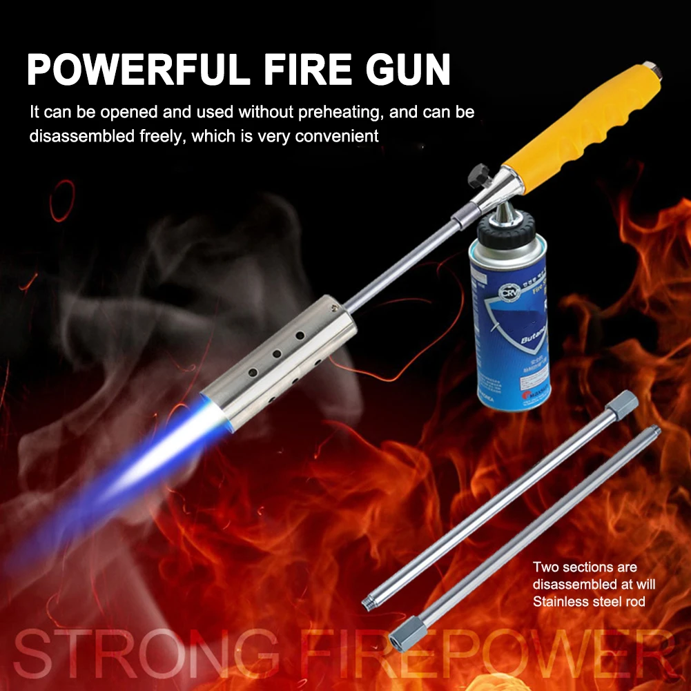 

Портативный уличный газовый факел для барбекю, высокотемпературный газофонарь фонарь для огнемет, ручное зажигание для барбекю, оборудова...