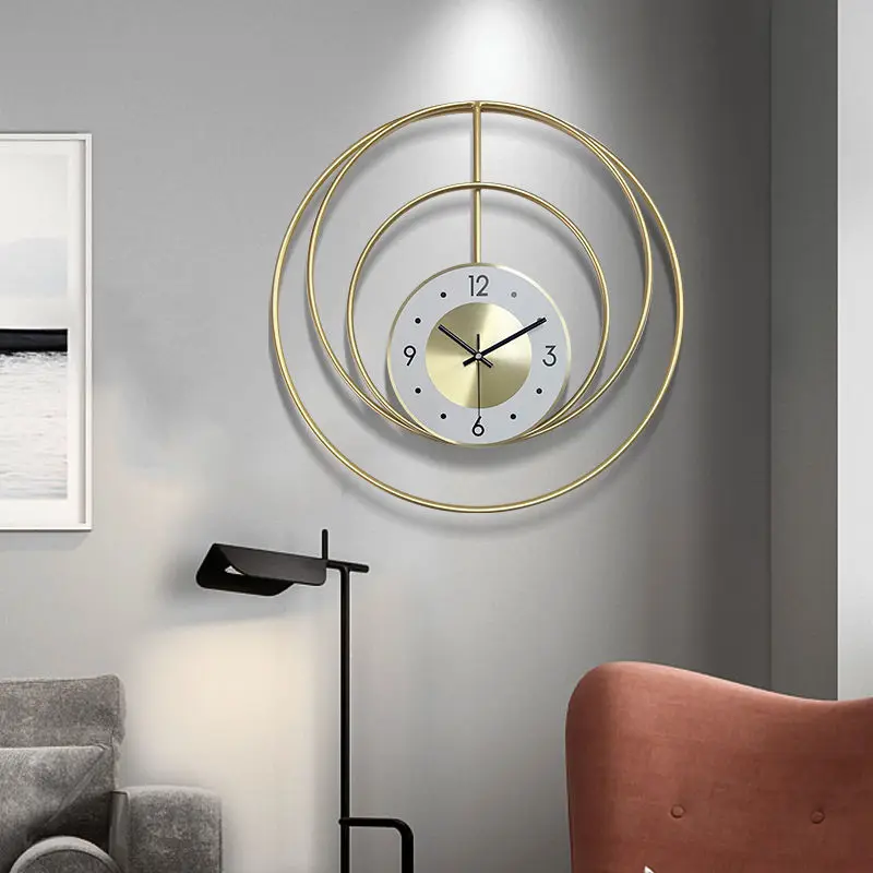 Роскошные Большие настенные минималистичные необычные креативные часы в