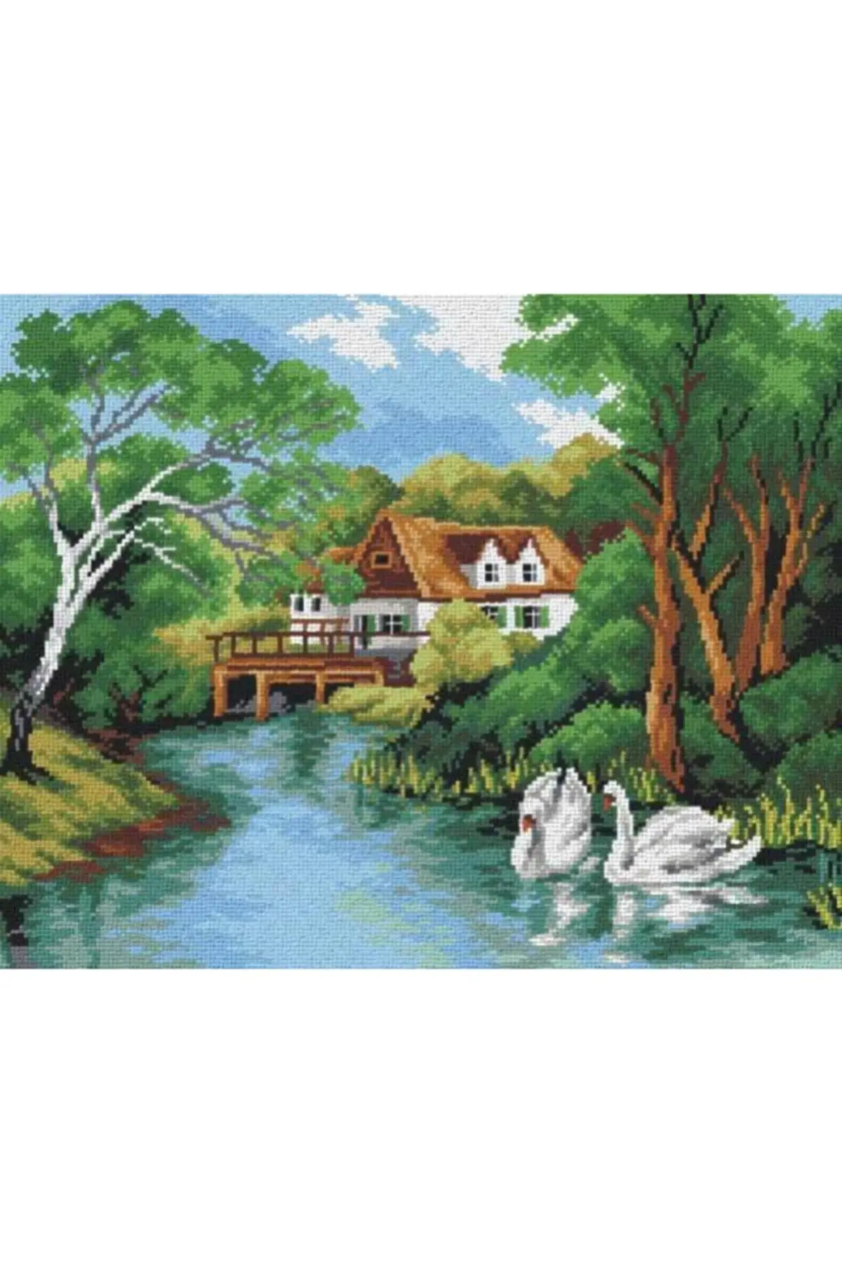 

Ndea tapestry kit (40x50cm) + 49 color Anchor Muline embroidery kits hobby supplies & entertainment life