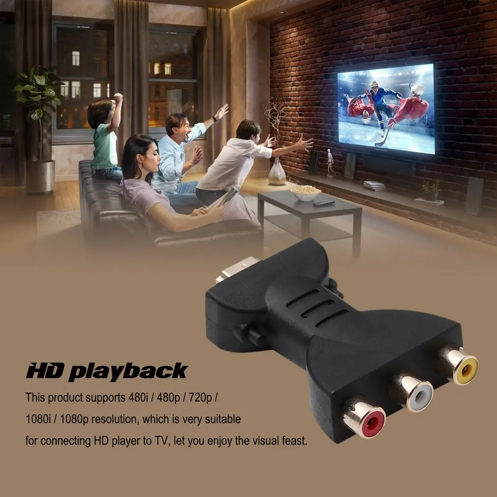 2022 новый высококачественный позолоченный HDMI совместимый с 3 RGB RCA видео аудио