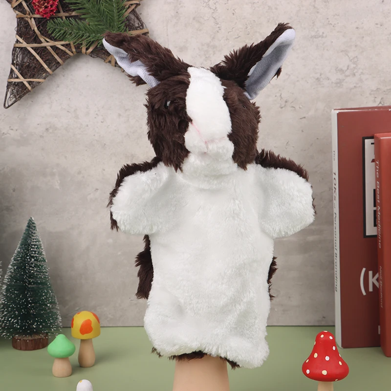 

1Pc Finger Puppet 2023 Doll Cartoon Rabbit Hand Puppet Plush Toy Cute Bunny Role Play Tell Story Doll Educational Toys
