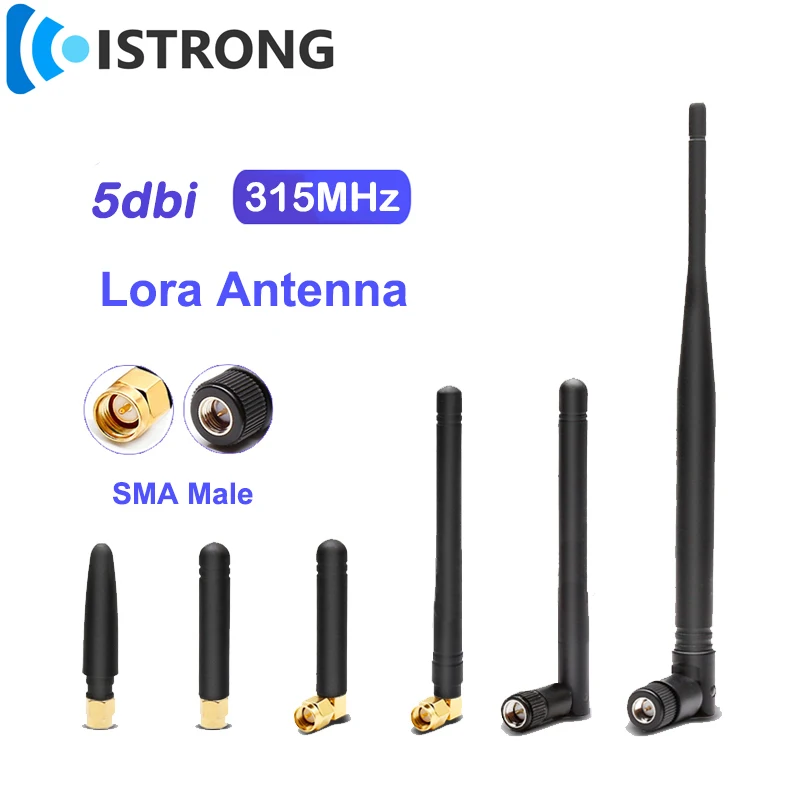

5dbi Lora External Omni Antenna Long Range Signal Booster Amplifier 315MHz Folded Antenna for Wireless Router IOT Repeater Modem