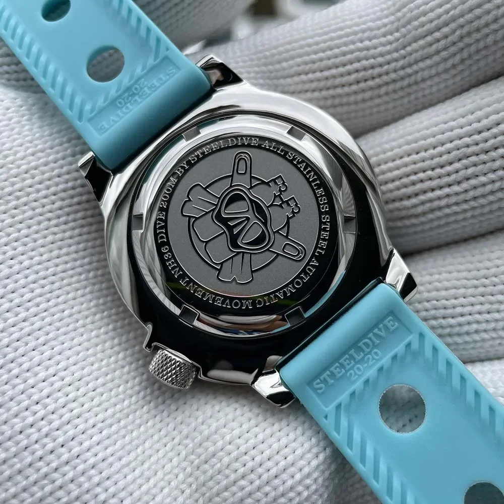 STEELDIVE SD1984 Новое поступление 42 2 мм M onster 200 м водонепроницаемый NH36 дневная функция