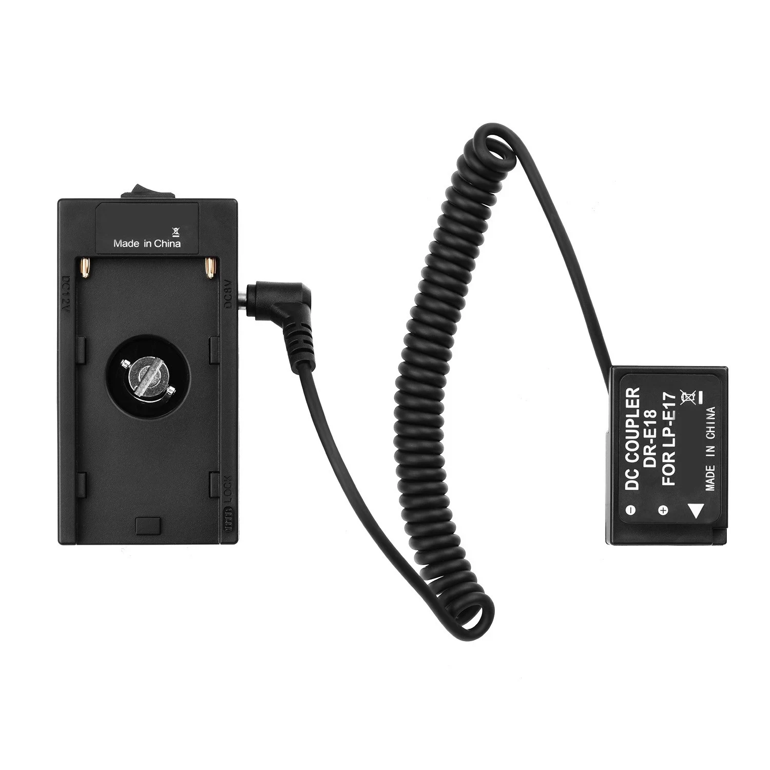 

NP-F970 Battery Plate Holder Adapter With Dummy Battery Coupler For Canon EOS 5D Mark II III/6D/7D/60D/70D