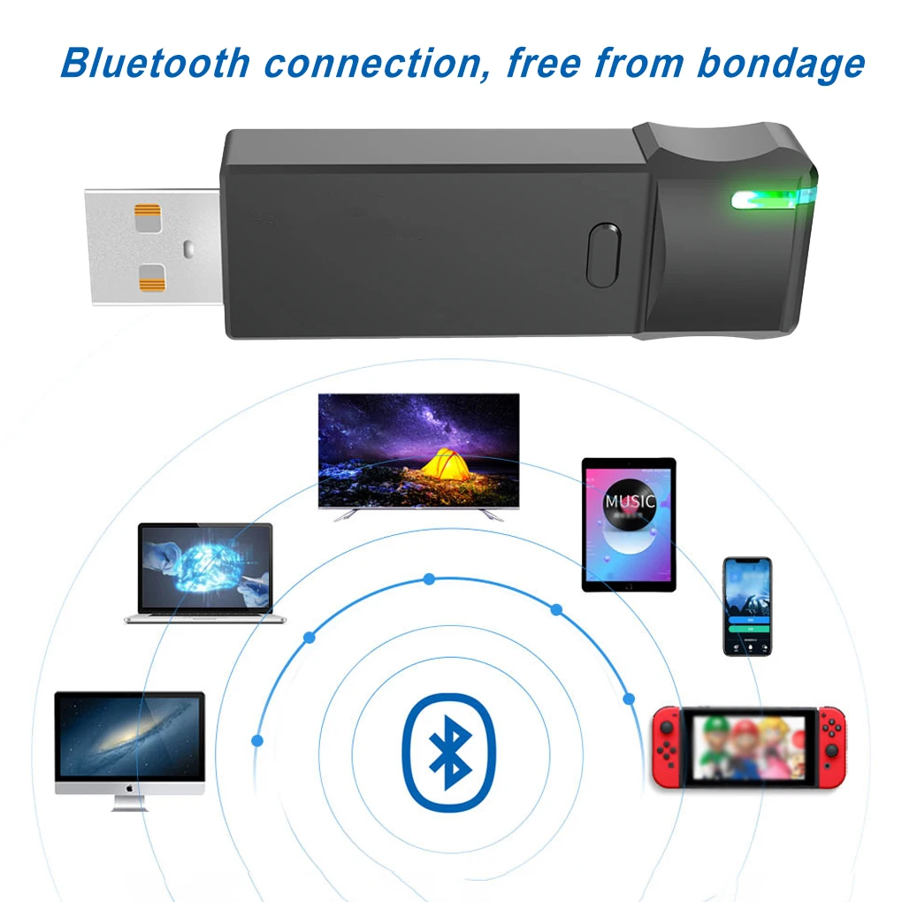 

Портативный Bluetooth-совместимый передатчик USB беспроводной аудио адаптер