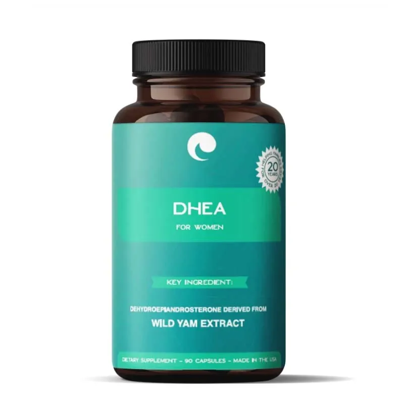 

DHEA 25mg Women's Health derived from wild yam extract Anti-aging increase ovarian response improves fertility 90 Caps/bottle