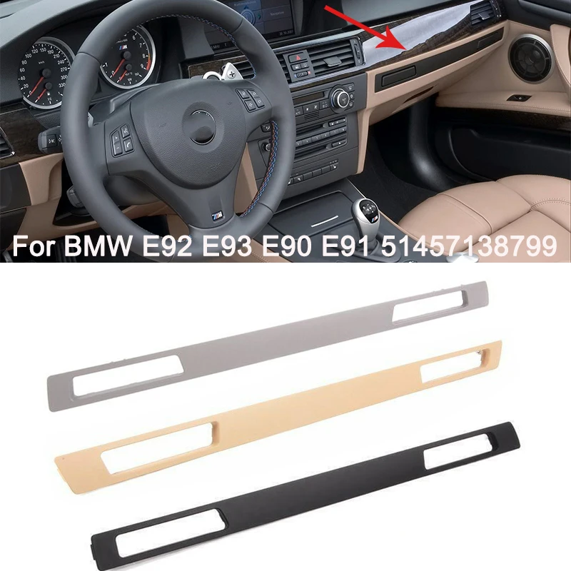 

Car Water Cup Holder Panel Interior Strip Trim For BMW E92 E93 E90 E91 2004-2012 51457138797 51457138798 (Left-hand Drive)