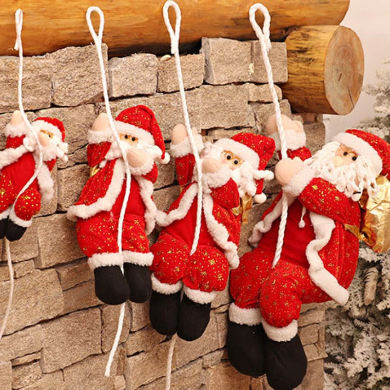 

1 шт. 22 см тканевая лестница для скалолазания Дед Мороз Настенный декор новогодняя елка украшение подвеска веревка для скалолазания Дед Мороз