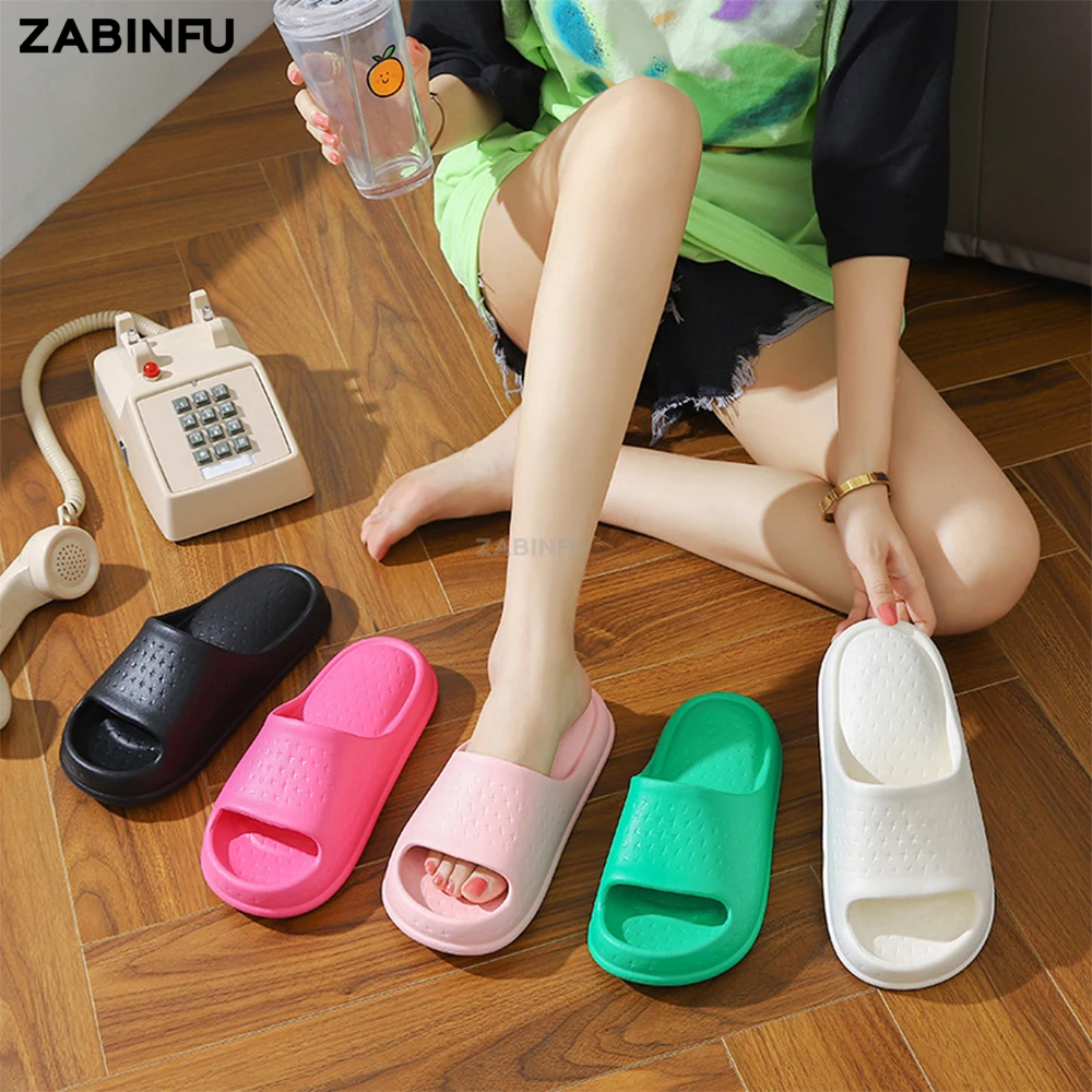 Men's Slippers 2023 Summer Flip Flops Men Sandals Women EVA Slippers Outdoor Sport Slippers Indoor Bathroom Couple Shoes